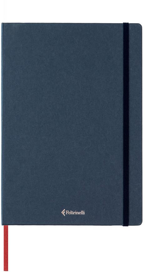 Taccuino Feltrinelli A5, a pagine bianche, copertina rigida, blu - 14,8 x 21 cm - 2