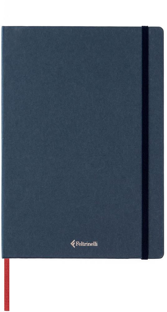 Taccuino Feltrinelli A5, a pagine bianche, copertina rigida, blu - 14,8 x 21 cm - 2