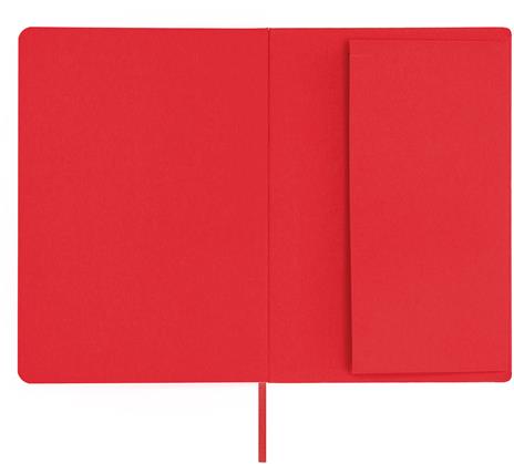 Taccuino Feltrinelli A5, a pagine bianche, copertina rigida, rosso - 14,8 x 21 cm - 7