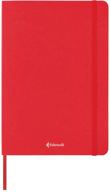 Taccuino Feltrinelli A5, a righe, copertina morbida, rosso - 14,8 x 21 cm - 2