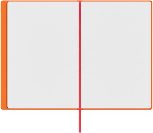 Taccuino Feltrinelli A5, a pagine bianche, copertina rigida, arancione - 14,8 x 21 cm - 6
