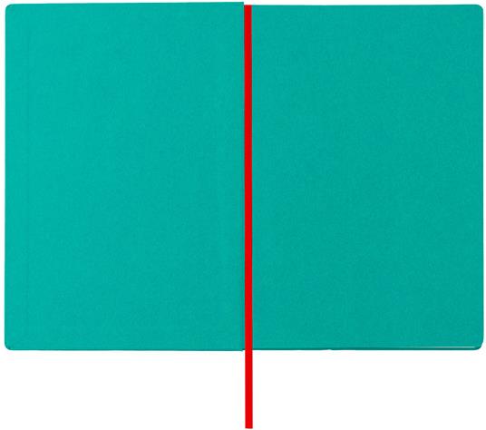 Taccuino Feltrinelli A5, a righe, copertina rigida, verde ottanio - 14,8 x 21 cm - 4