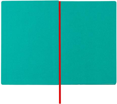 Taccuino Feltrinelli A5, a righe, copertina rigida, verde ottanio - 14,8 x 21 cm - 4
