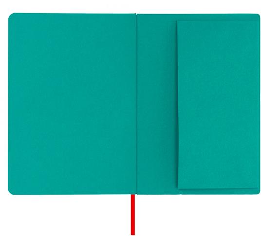 Taccuino Feltrinelli A5, a righe, copertina rigida, verde ottanio - 14,8 x 21 cm - 7