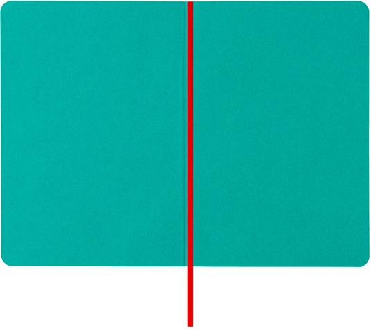 Taccuino Feltrinelli A5, a righe, copertina morbida, verde ottanio - 14,8 x 21 cm - 4