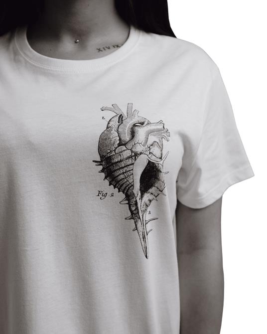 T-Shirt Otto d'Ambra x Feltrinelli -  Cuore Conchiglia / Sea Love - tg. M - 4