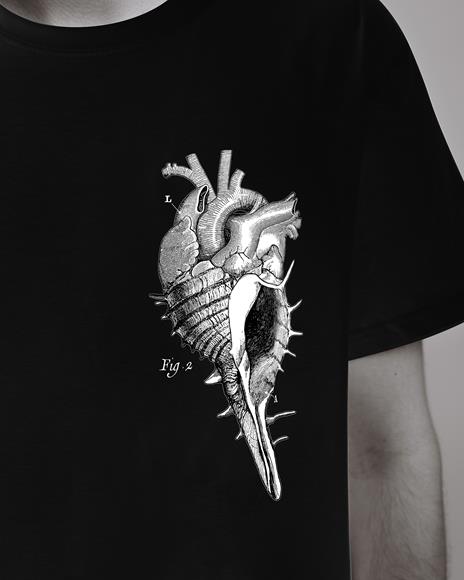 T-Shirt Otto d'Ambra x Feltrinelli -  Cuore Conchiglia / Sea Love - tg. M - nera - 3