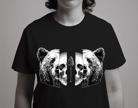 T-Shirt Otto d'Ambra x Feltrinelli -  Orso / Into you - tg. S - nera - 6