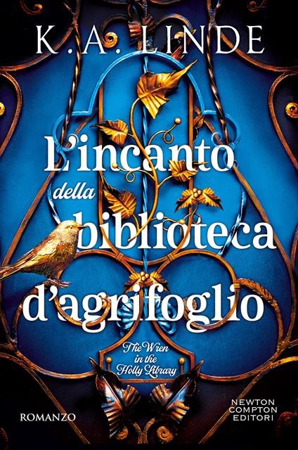 L' incanto della biblioteca d'agrifoglio -  K. A. Linde - copertina