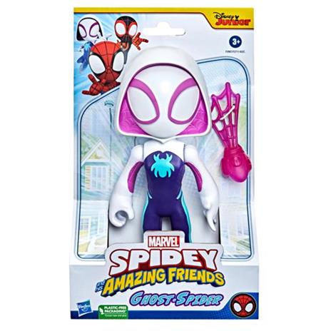Hasbro Marvel Spidey e I Suoi Fantastici Amici - Mega Ghost-Spider, action figure da 22,5 cm. Confezione difettosa