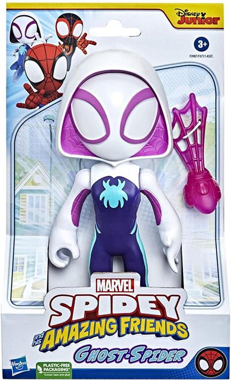 Hasbro Marvel Spidey e I Suoi Fantastici Amici - Mega Ghost-Spider, action figure da 22,5 cm. Confezione difettosa - 2