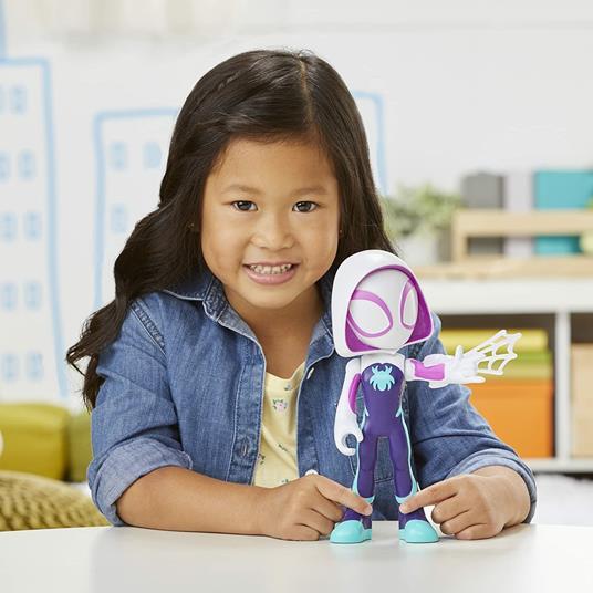 Hasbro Marvel Spidey e I Suoi Fantastici Amici - Mega Ghost-Spider, action figure da 22,5 cm. Confezione difettosa - 3