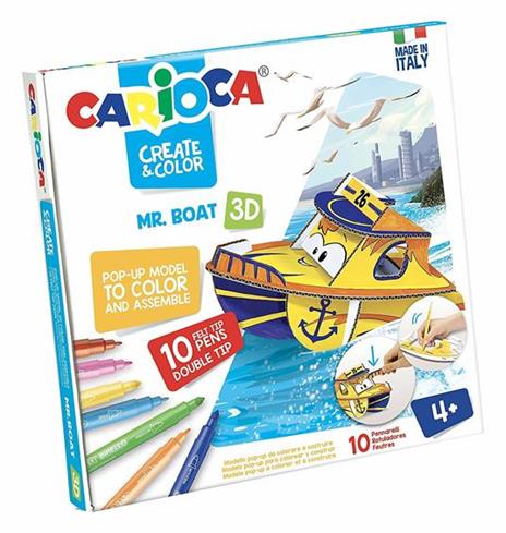 Carioca Create and Color. Mr. Boat 3D. Confezione difettosa - 2