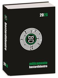 Diario Pocket 16 mesi 2025-26, Classic Bastardidentro Agenda Miticamente, 11,5 x 15,9 cm - Nero