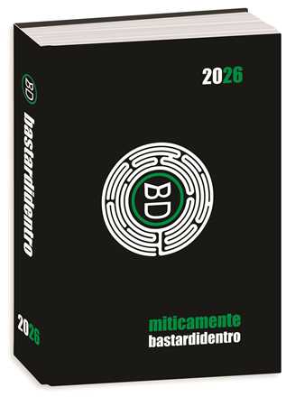 Cartoleria Diario Pocket 16 mesi 2025-26, Classic Bastardidentro Agenda Miticamente, 11,5 x 15,9 cm - Nero Bastardidentro
