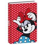 Diario Agenda 10 mesi 2025/26, Minnie, 14,5 x 20,6 cm - Rosso