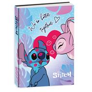 Diario Agenda 10 mesi 2025-26, Lilo & Stitch, 14,5 x 20,6 cm - Stitch & Angel con baci