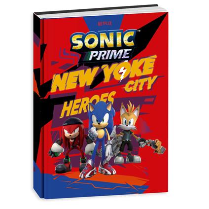 Diario Agenda 10 mesi 2025-26, Sonic Prime, 14,5 x 20,6 cm - Rosso