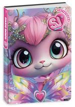 Diario Agenda 10 mesi 2025/26, Dat Sj Gang Cartotecnica Animali Girl, 13,6 x 18,3 x cm - gatto rosa