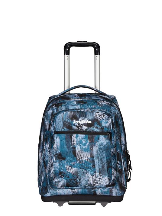 Zaino Bump Fantasy Grs Invicta Trolley, Grigio - 36 x 47 x 18,5 cm