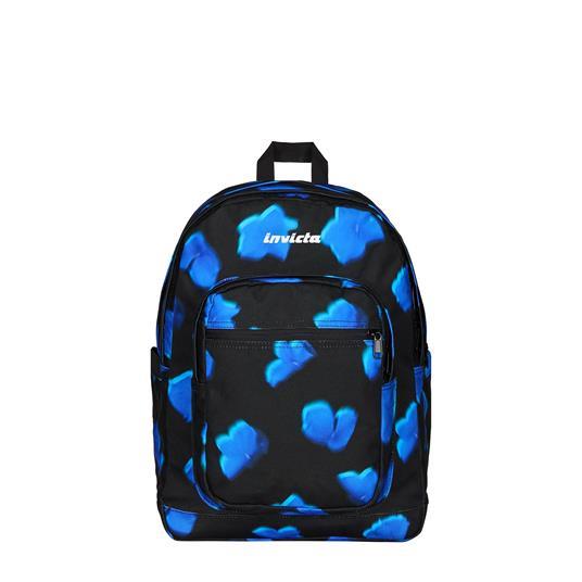 Zaino Jelek Fantasy Grs Invicta Backpack, Nero, blu 32 x 43 x 25 cm