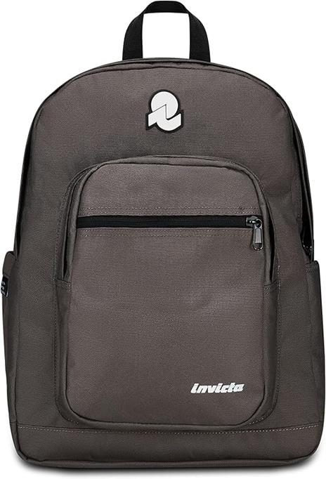 Zaino Jelek Plain Grs Invicta Backpack, Grigio - 32 x 43 x 25 cm