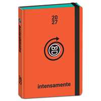 Cartoleria Diario 2026-2027 Bastardidentro 16 mesi Pocket Pu Intensamente. Arancione Bastardidentro