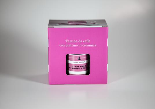 Tazzina da caffè con piatto Feltrinelli. Il mio anno di riposo e oblio - 3