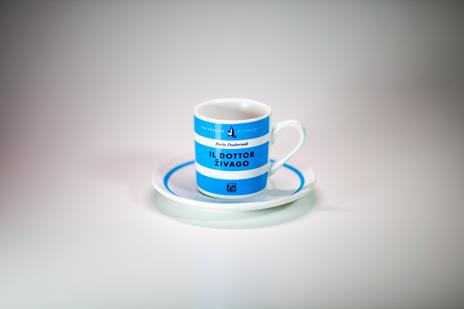 Tazzina da caffè con piatto Feltrinelli. Il dottor Zivago