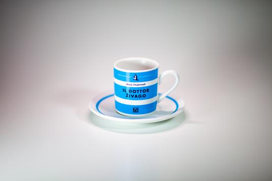 Tazzina da caffè con piatto Feltrinelli. Il dottor Zivago