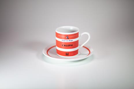 Tazzina da caffè con piatto Feltrinelli. L'Aleph