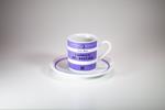 Tazzina da caffè con piatto Feltrinelli. Capricci del destino