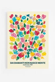 Poster. Fabrizio De Andrè - Via del Campo - 50 x 70 cm