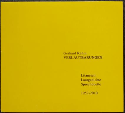 Verlautbahrungen - CD Audio di Gerhard Ruhm