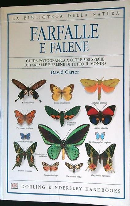 Ferfalle e falene - David Carter - copertina