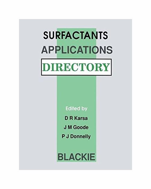 Surfactants Applications Directory - D. R. Karsa,P.J. Donnelly - copertina