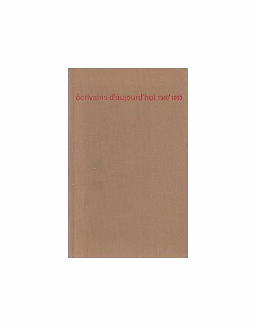 Écrivains d'Aujourd'Hui - copertina