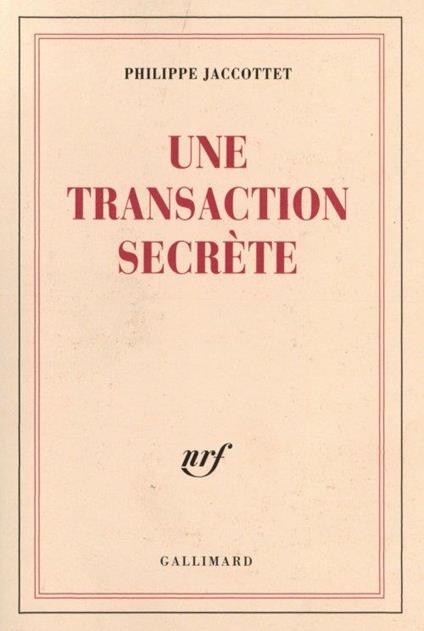 Une transaction secrète - copertina