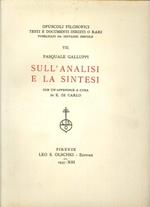 Sull'analisi e la sintesi