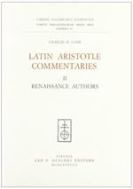 Latin Aristotle commentaries