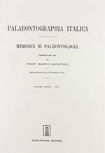 Palaeontographia italica. Raccolta di monografie paleontologiche