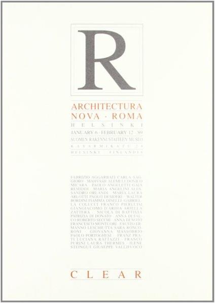 Architectura Nova-Roma - copertina