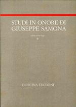 Studi in onore di Giuseppe Samonà