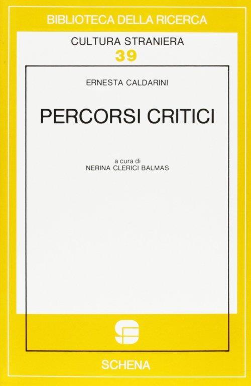Percorsi critici - Ernesta Caldarini - copertina