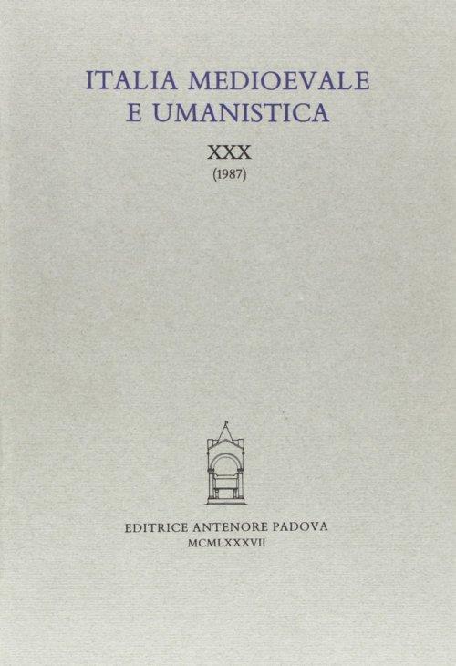 Italia medioevale e umanistica - copertina
