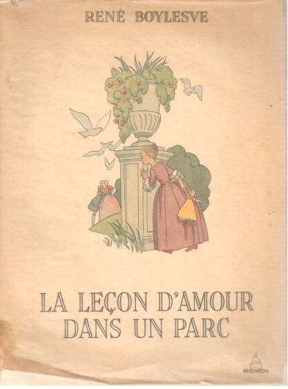 La Leçon d'amour dans un parc - René Boylesve - copertina