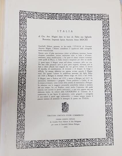 Italia - Giovanni Antonio Magini - copertina