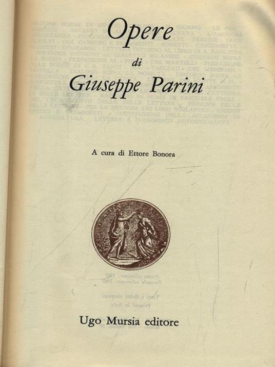 Opere - Giuseppe Parini - copertina