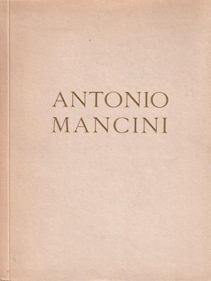 Antonio Mancini - copertina