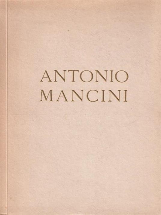 Antonio Mancini - copertina